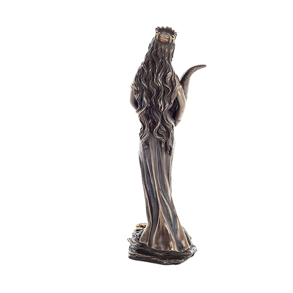 Fortuna — Roman Goddess of Fortune — Bronze-Finish Statue – 18.5 cm – view 3