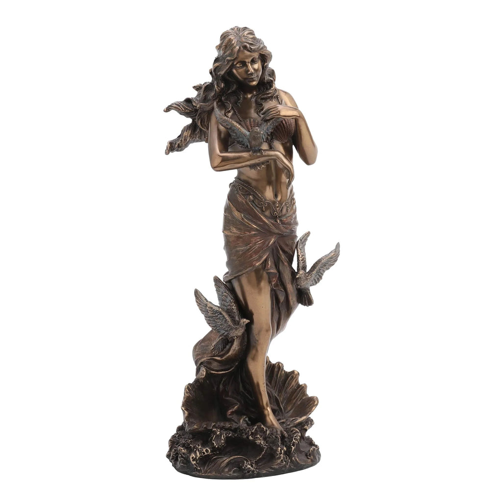 Aphrodite with Doves — Bronze-Finish Statue, 28 cm – view 2
