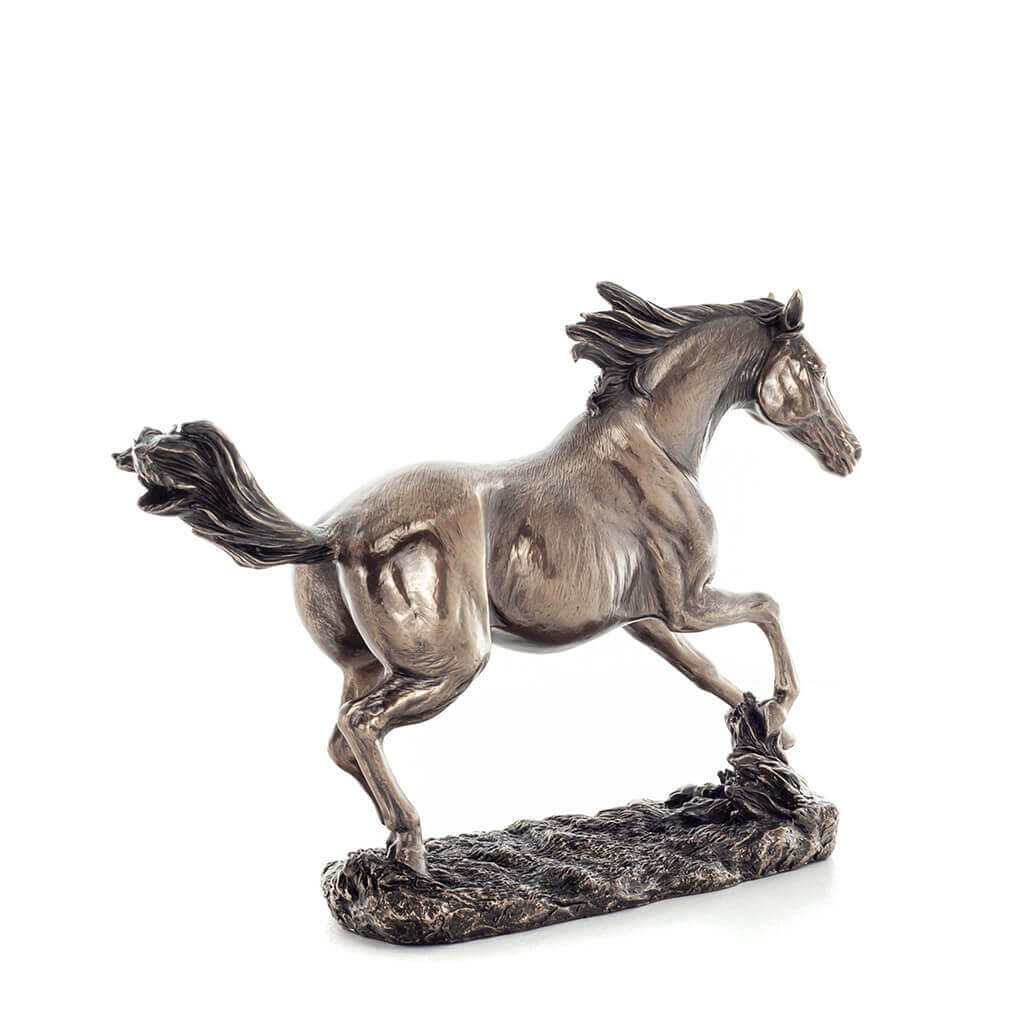 Galloping Horse – Bronze-Finish Resin Statue – 34.5 × 22 cm – view 3