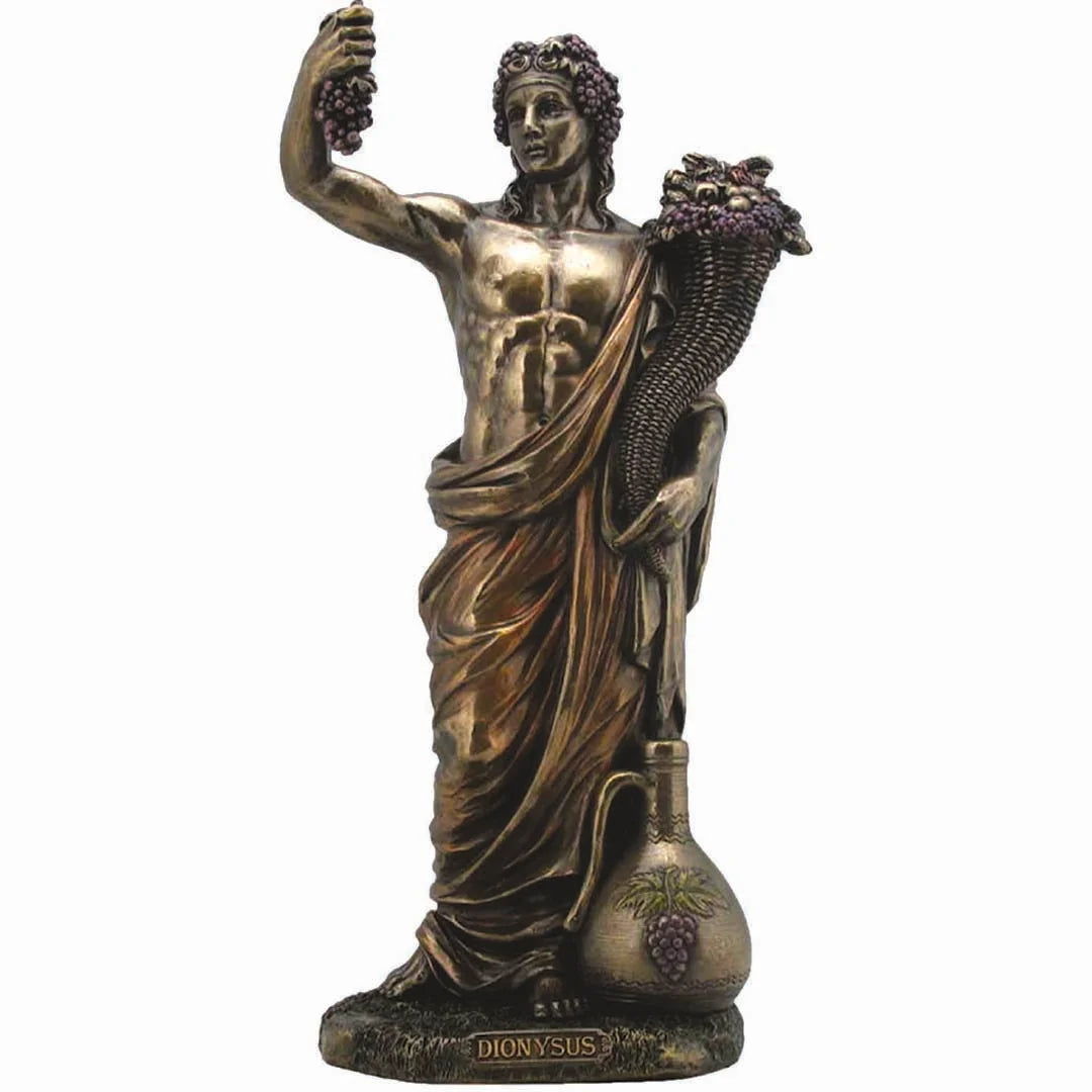 Dionysus — Greek Mythology — Bronze Finish Statue, 34 cm – view 1