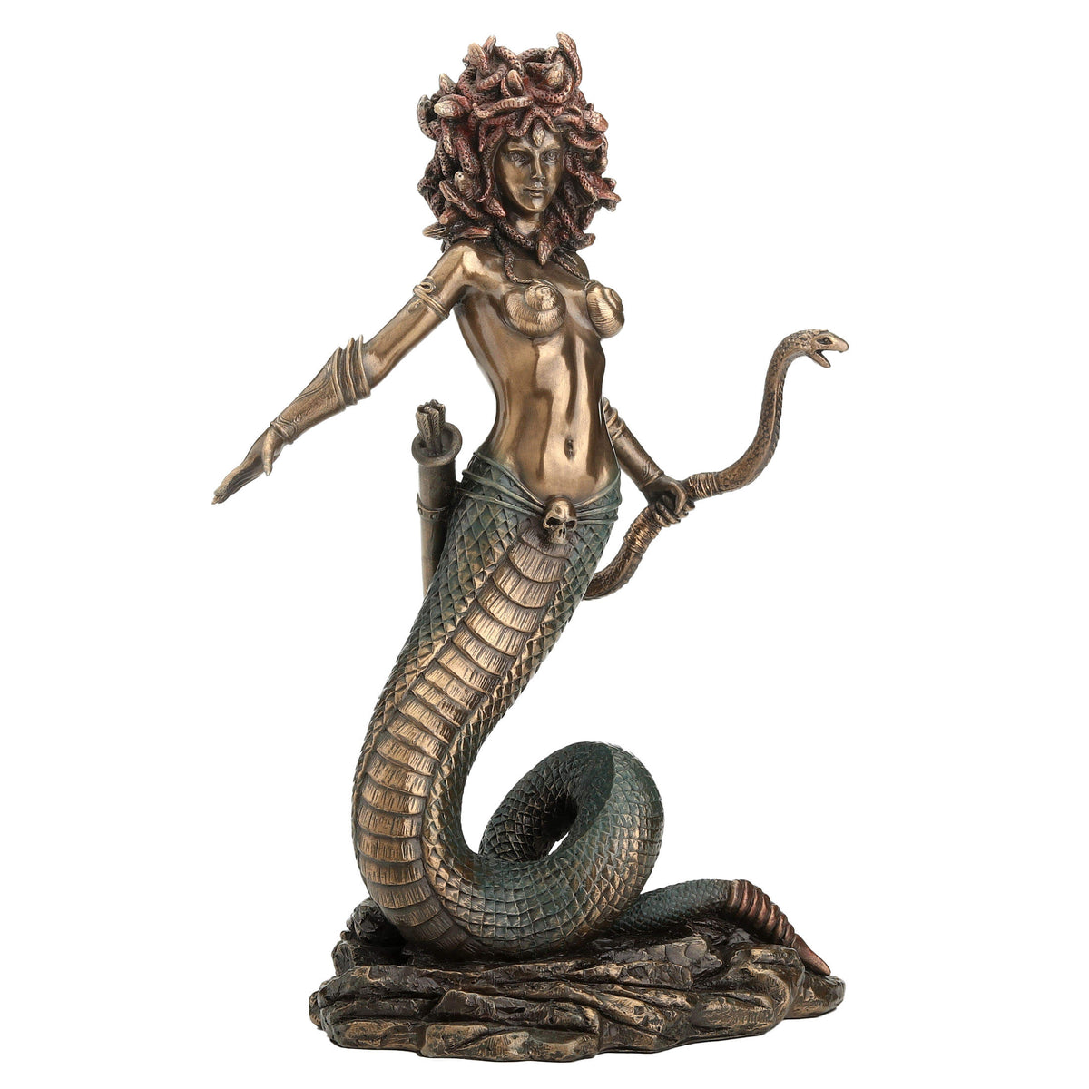 Medusa — Archer — Bronze-Finish Statue, 22 cm – view 1