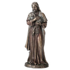 Jesus, the Good Shepherd – Bronze-Finish Resin Statue – 16 cm – view 2