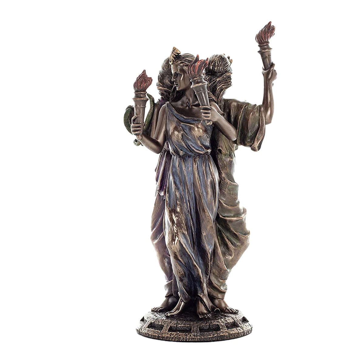 Hecate — The Triple Goddess — Bronze-Finish Statue – 21 cm – view 3