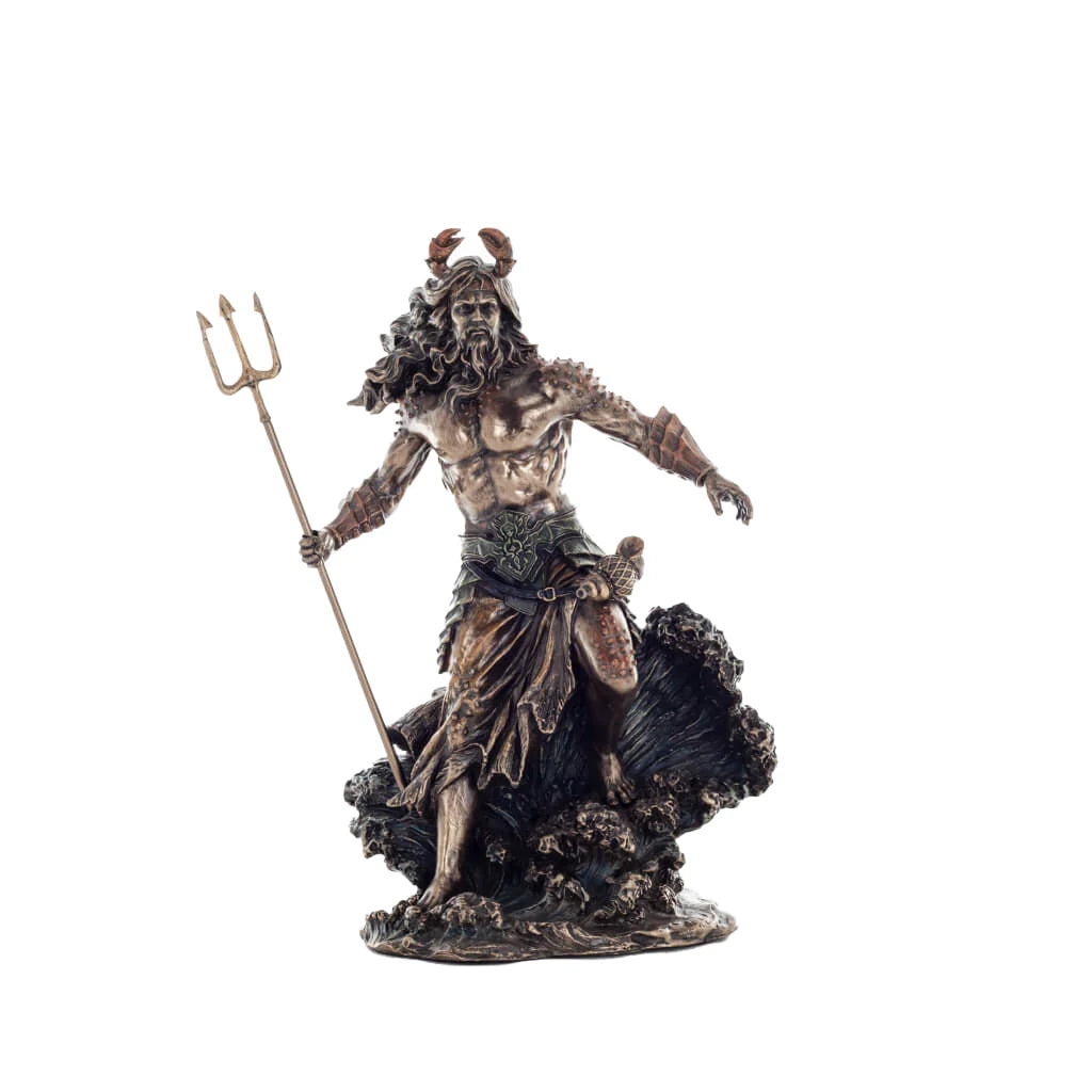 Poseidon — Olympian God — Bronze-Finish Statue, 30 cm – view 1