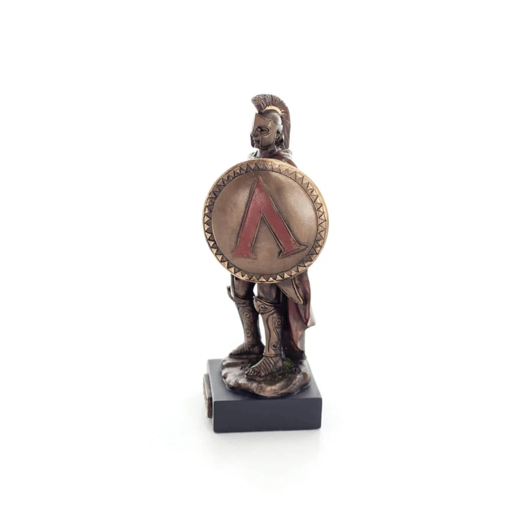 Leonidas, King of Sparta – Bronze-Finish Resin Statue – 12 cm – view 2