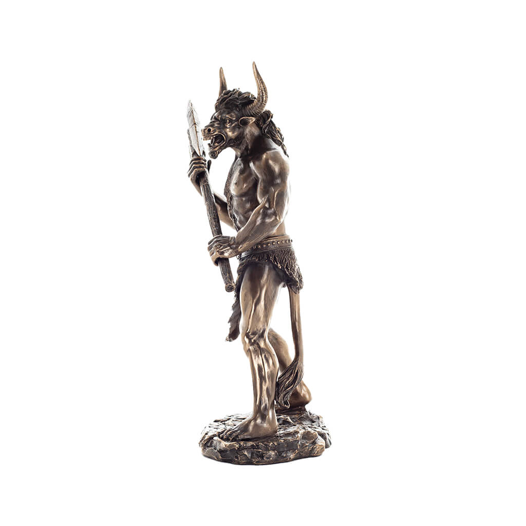 Minotaur – Greek Mythology – Bronze-Finish Statue – 28 cm – view 2