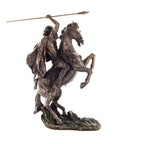 Alexander the Great on Horseback Bronze-Finish Statue – 31.5 cm – view 1