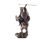 Alexander the Great on Horseback Bronze-Finish Statue – 31.5 cm – view 2
