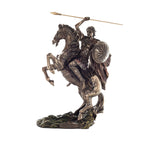 Alexander the Great on Horseback Bronze-Finish Statue – 31.5 cm – view 3