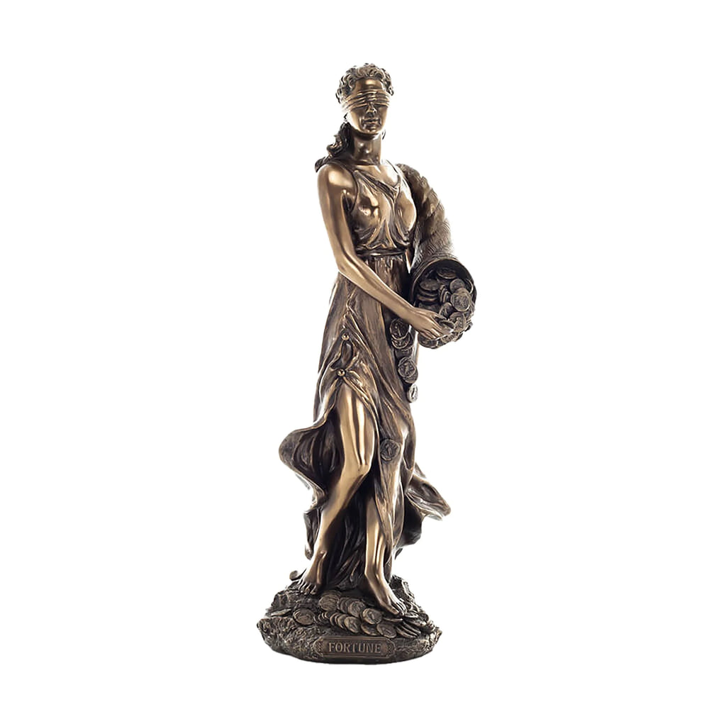 Fortuna — Goddess of Fortune — Bronze Finish Statue, 32 cm – view 1