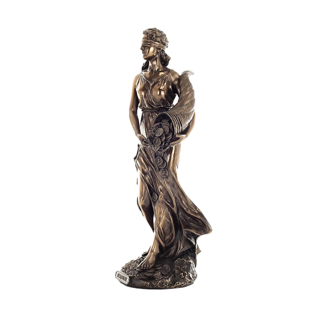 Fortuna — Goddess of Fortune — Bronze Finish Statue, 32 cm – view 2