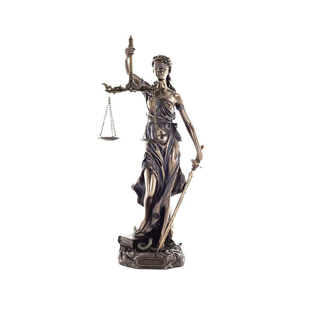 Themis — Goddess of Justice — Bronze-Finish Statue – 30 cm – view 1
