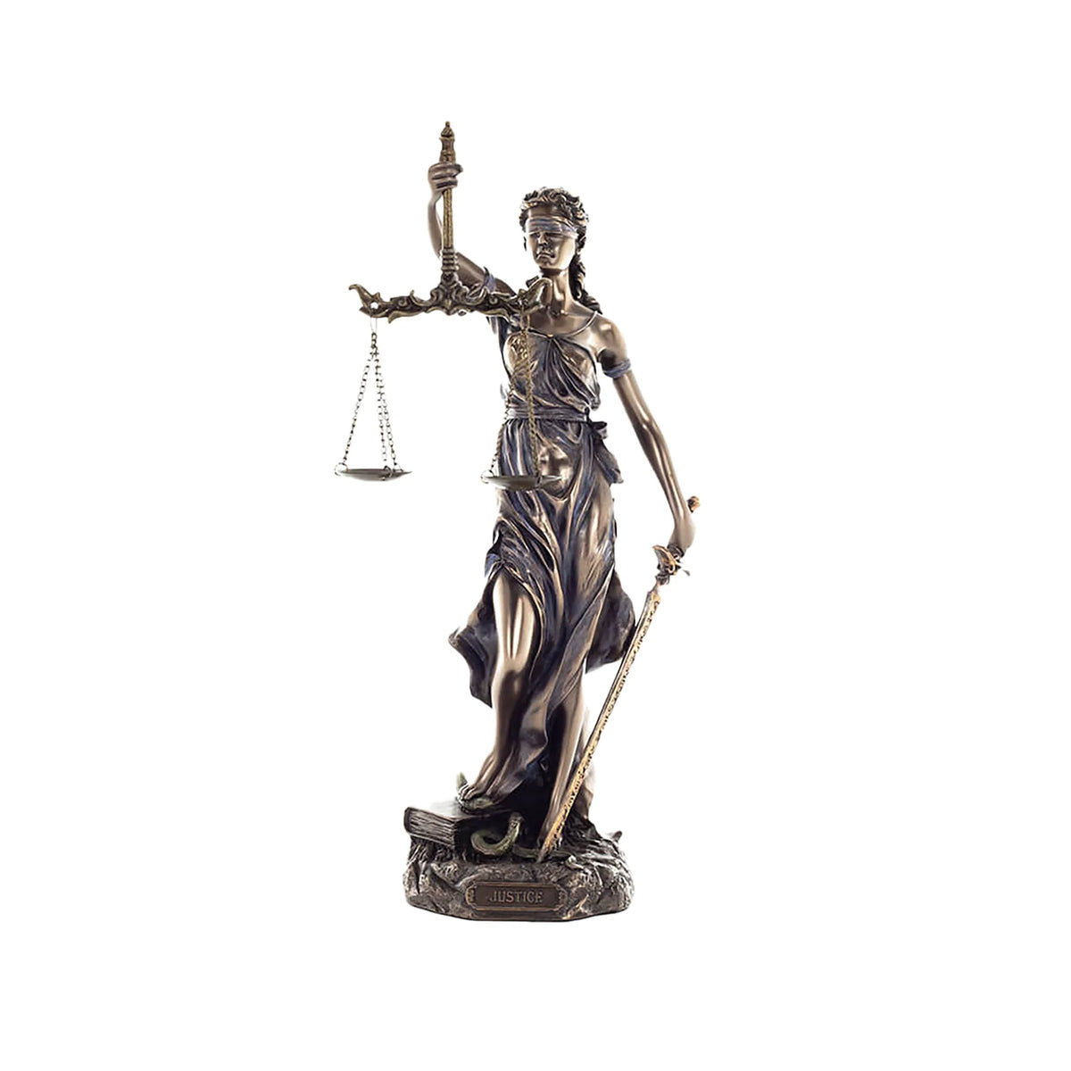 Themis — Goddess of Justice — Bronze-Finish Statue – 30 cm – view 1