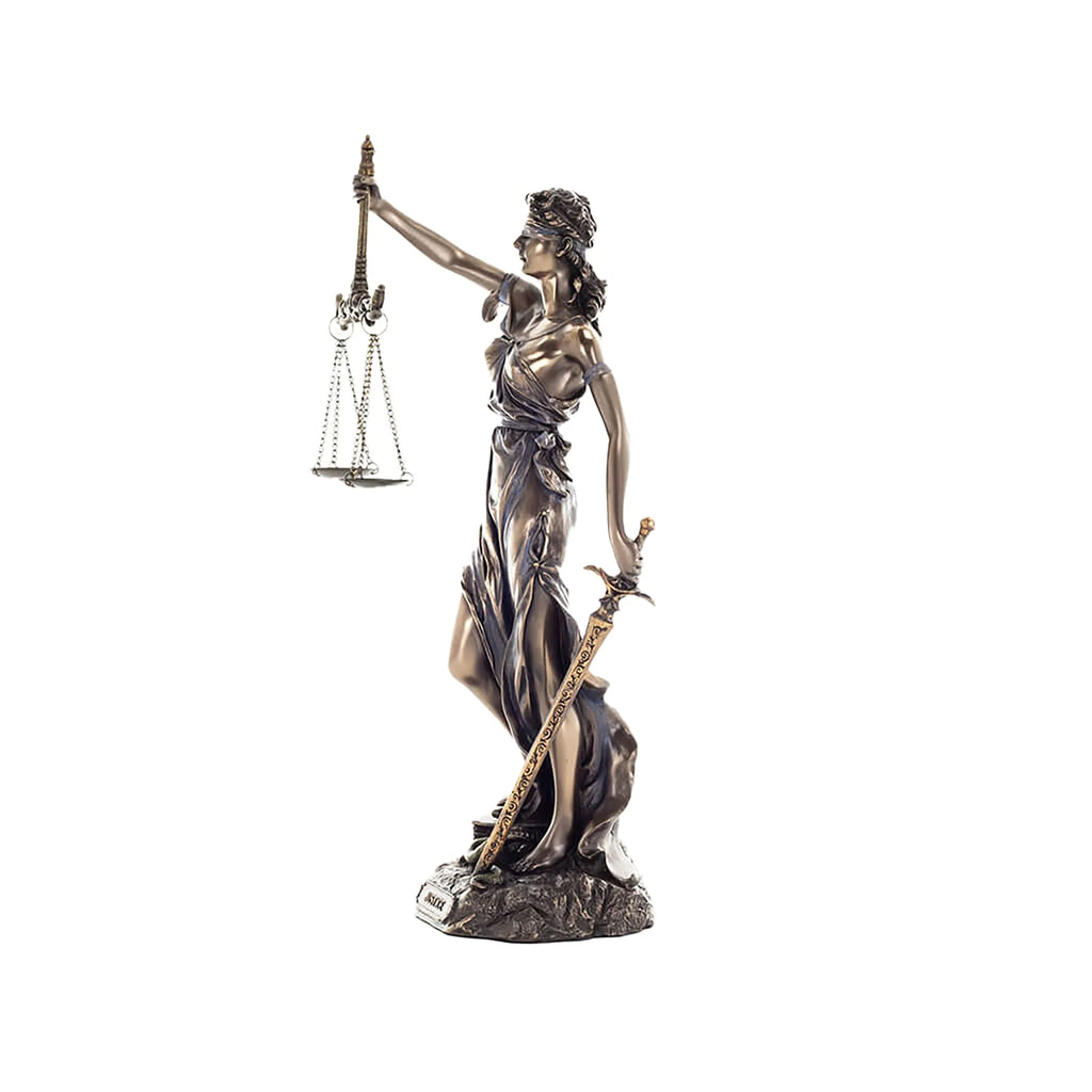 Themis — Goddess of Justice — Bronze-Finish Statue – 30 cm – view 2
