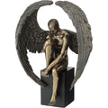 Fallen Angel — Contemplation — Bronze-Finish Statue, 26 cm – view 1