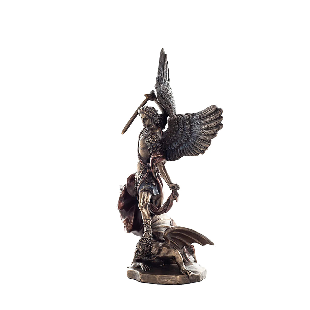Archangel Michael – Defender of Heaven – Bronze-Finish Statue – 20 cm – view 2