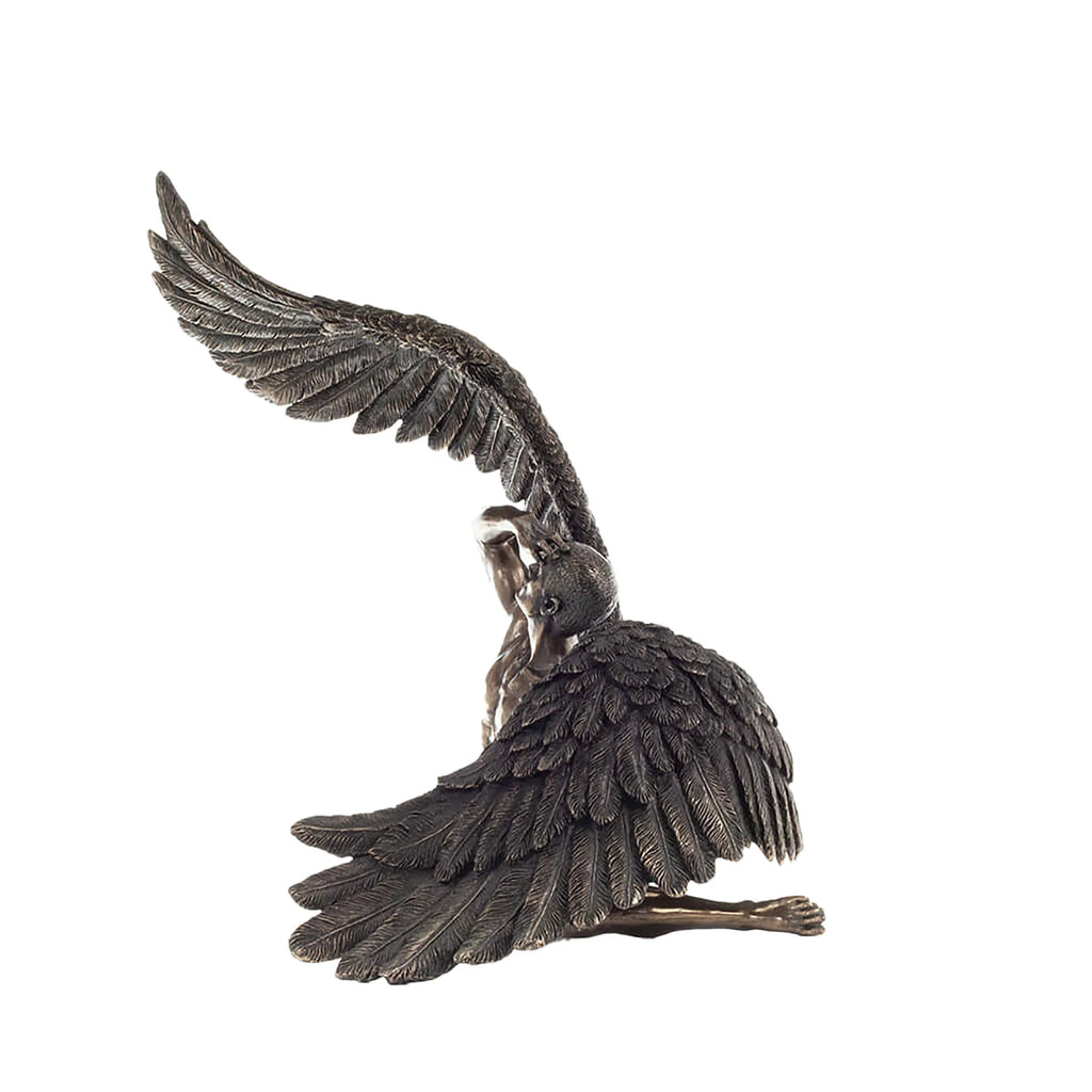 Fallen Angel — Despair and Redemption — Bronze-Finish Statue – 27.5 cm – view 2