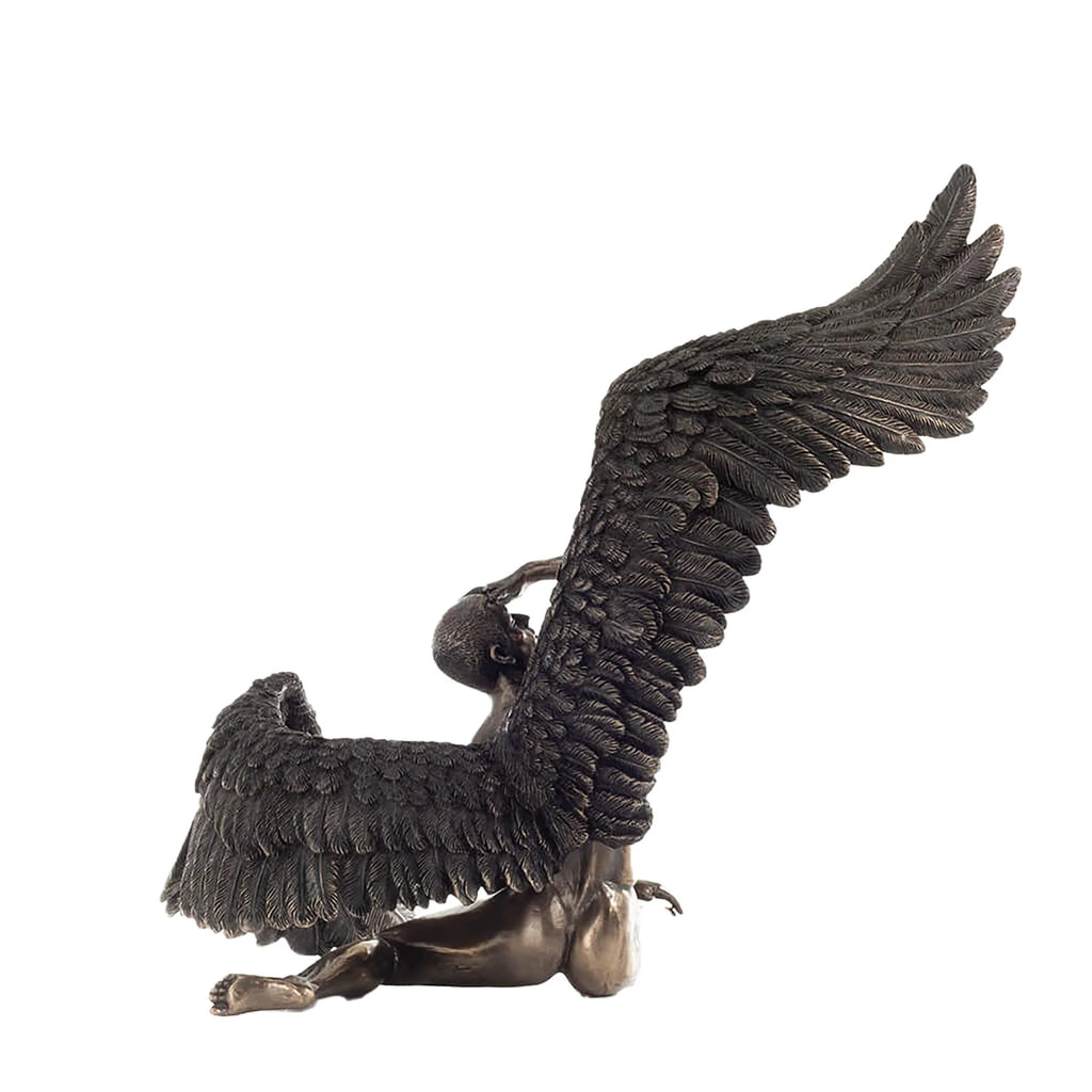 Fallen Angel — Despair and Redemption — Bronze-Finish Statue – 27.5 cm – view 3