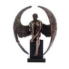Fallen Angel — Contemplation — Bronze Finish Statue, 61 × 46 cm – view 1