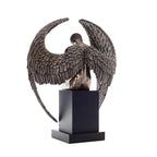 Fallen Angel — Contemplation — Bronze Finish Statue, 61 × 46 cm – view 3