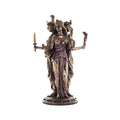 Hecate — Goddess of Magic and the Moon — Bronze-Finish Statue – 30 cm – view 1