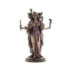 Hecate — Goddess of Magic and the Moon — Bronze-Finish Statue – 30 cm – view 1