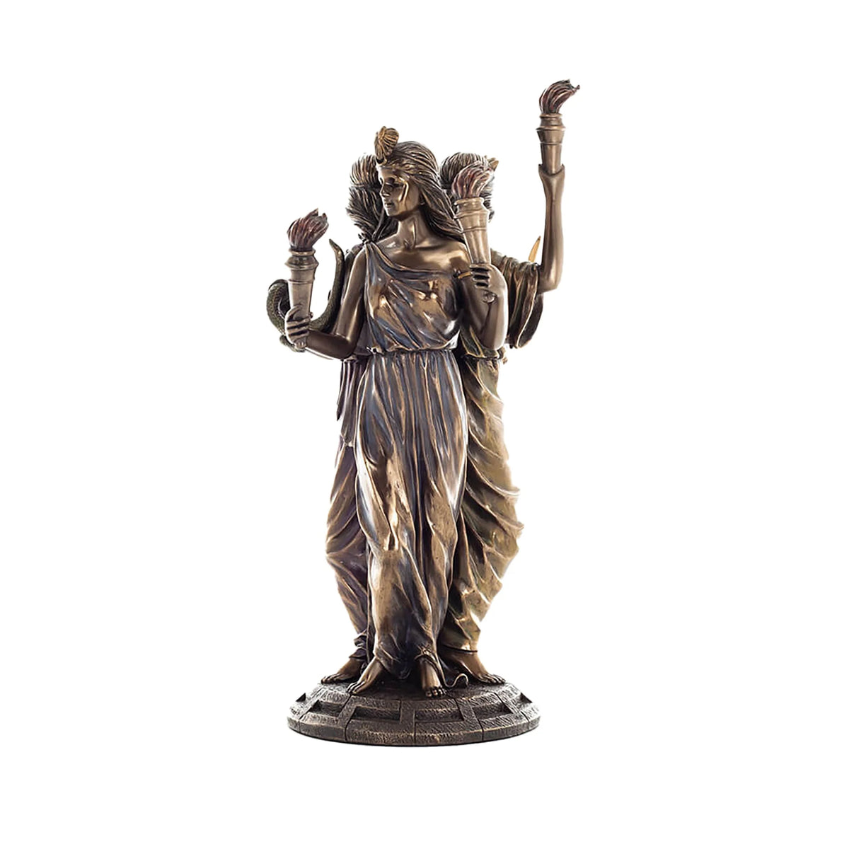 Hecate — Goddess of Magic and the Moon — Bronze-Finish Statue – 30 cm – view 3