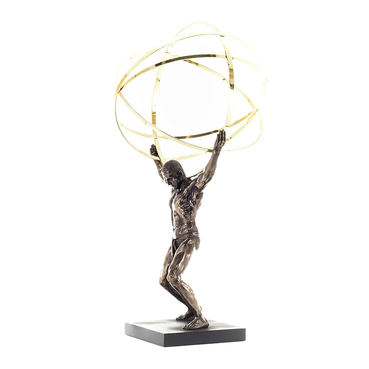 Atlas – Titan of Greek Mythology – Bronze-Finish Statue – 50 cm – view 2