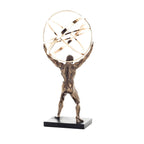 Atlas, Titan of Greek Mythology – Bronze-Finish Resin Statue – 22.5 cm – view 3