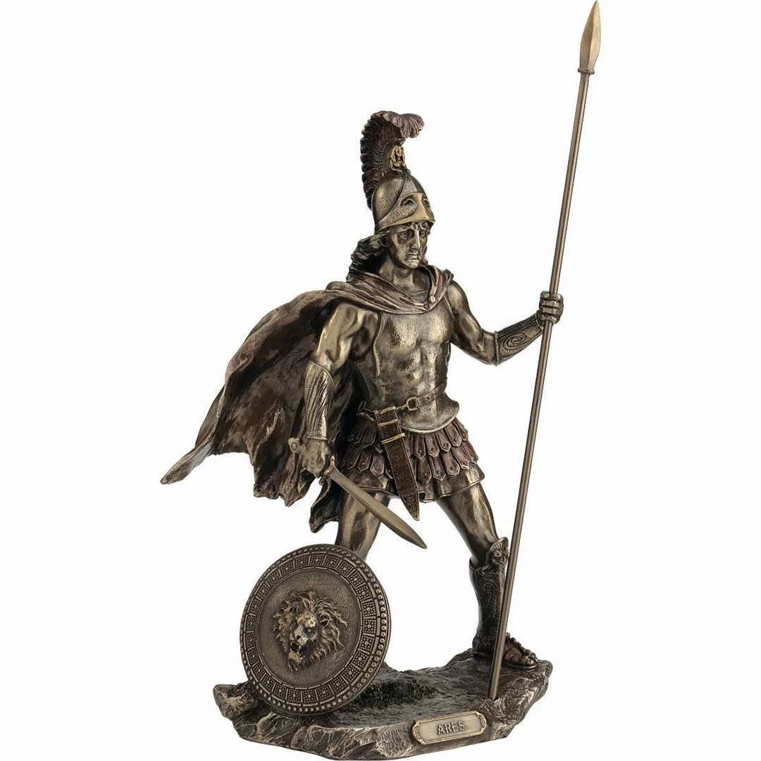 Ares — God of War — Bronze-Finish Statue – 33 cm – view 1