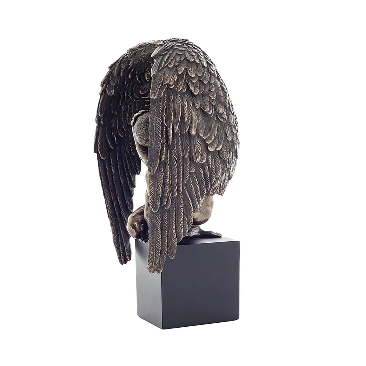 Fallen Angel — Sorrow and Redemption — Bronze-Finish Statue, 25.5 cm – view 2