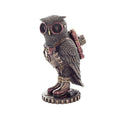 Steampunk Mechanical Owl — Bronze Finish Statue, 16 cm – view 1