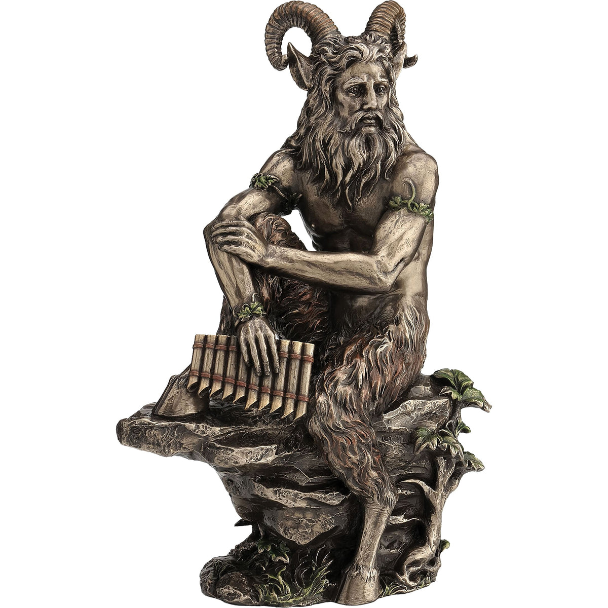 Pan – God of the Wild – Bronze-Finish Statue – 30.5 cm – view 1