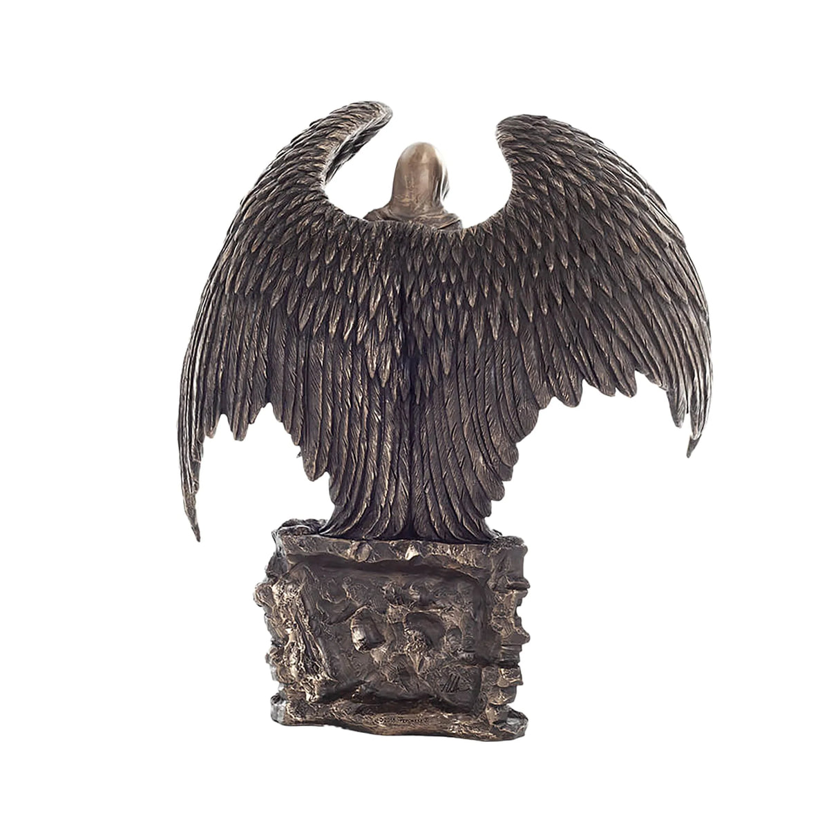 Dark Angel of Death – Bronze-Finish Resin Statue – 28 × 32.5 cm – view 3