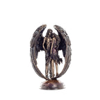 Fallen Angel — Mortal Embrace — Bronze-Finish Statue, 25 cm – view 1