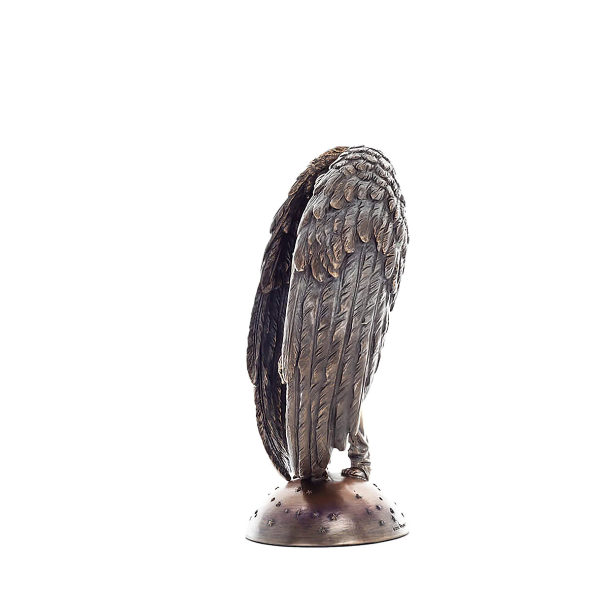 Fallen Angel — Mortal Embrace — Bronze-Finish Statue, 25 cm – view 2