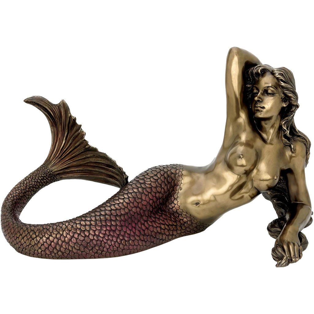 Mermaid — Siren of the Sea — Bronze Finish Statue, 64 × 32 × 37 cm – view 1