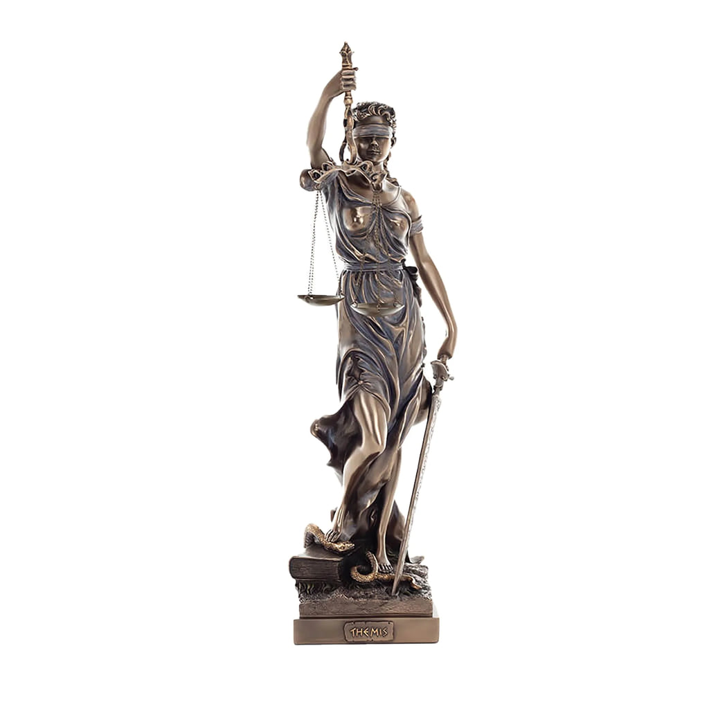 Themis — Goddess of Justice — Bronze-Finish Statue – 50 cm – view 1