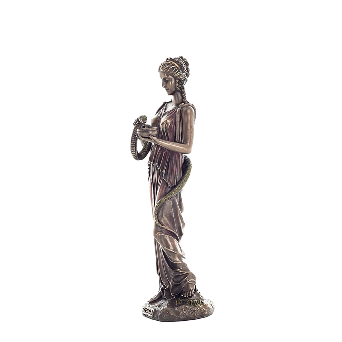 Hygieia — Goddess of Health — Bronze-Finish Statue, 27.5 cm – view 2