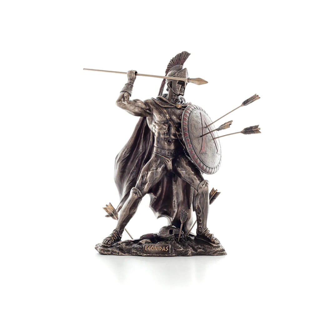 Leonidas — King of Sparta — Bronze-Finish Statue – 25 cm – view 1
