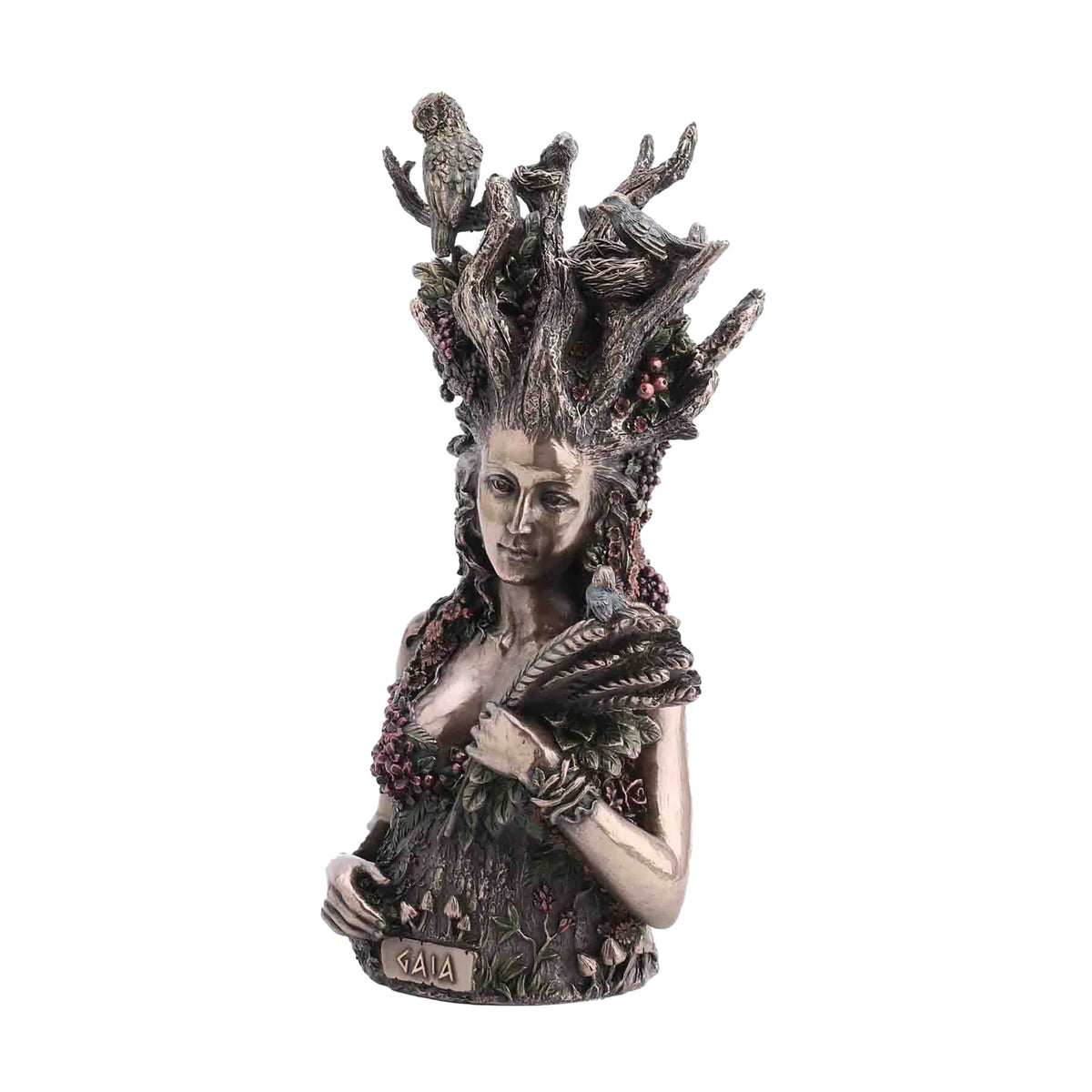 Gaia – Mother Earth – Bronze-Finish Statue – 26 cm – view 4