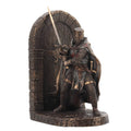 Knights Templar Warrior – Bronze-Finish Resin Statue – 19 cm – view 1