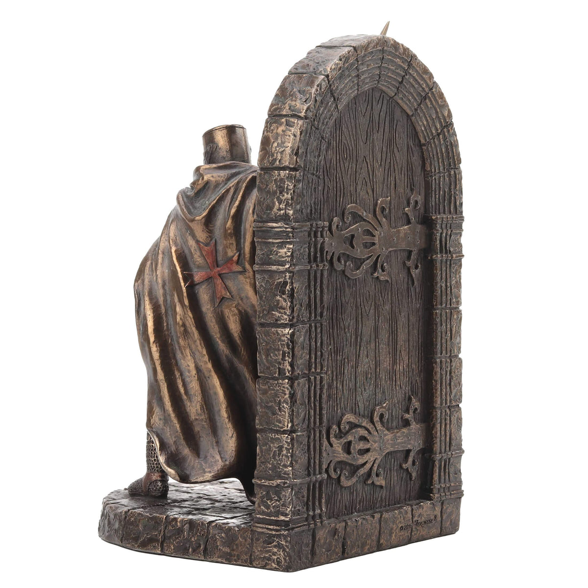 Knights Templar Warrior – Bronze-Finish Resin Statue – 19 cm – view 4