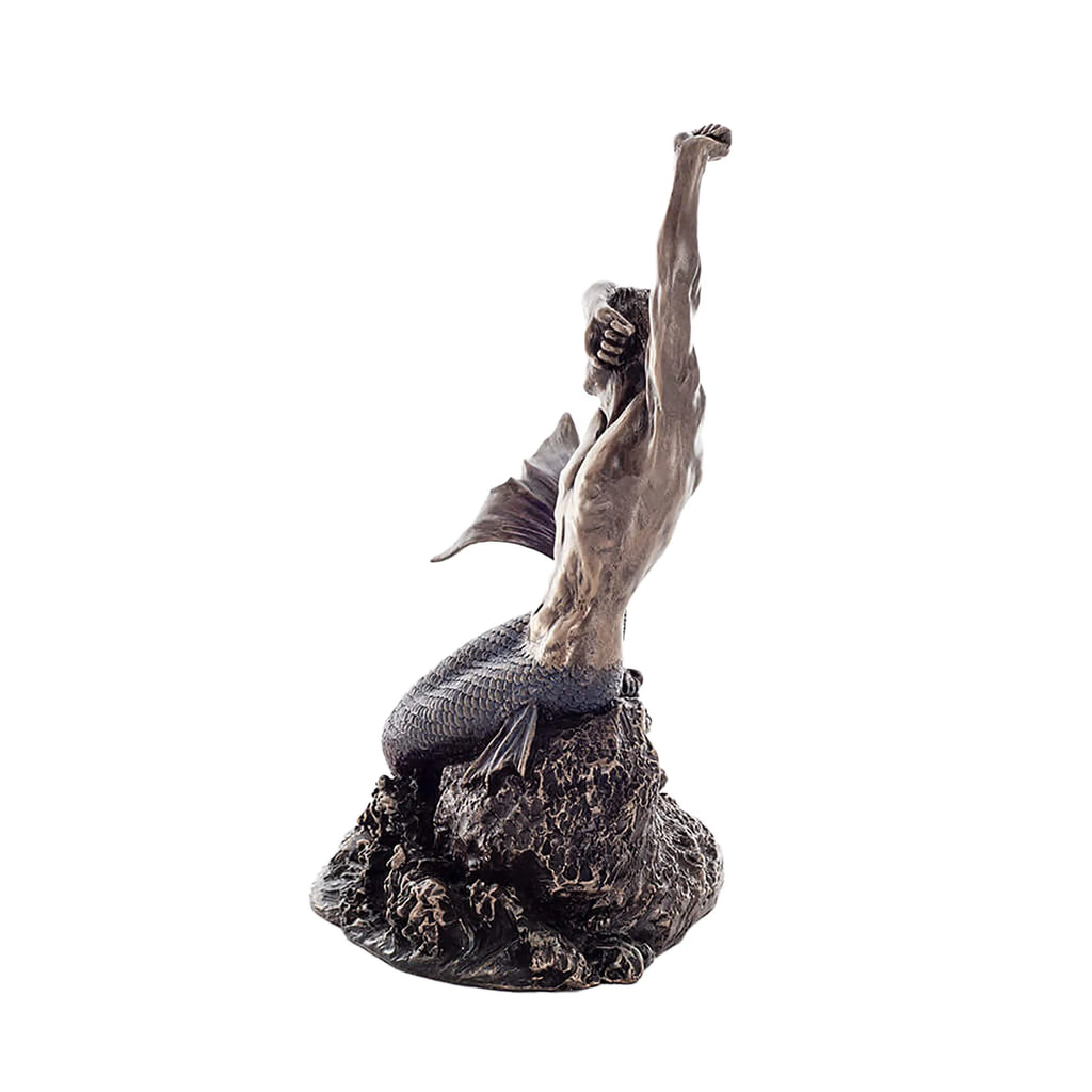 Triton – Guardian of the Ocean – Bronze-Finish Statue – 20 cm – view 2