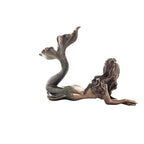 Mermaid, Siren of the Ocean – Bronze-Finish Resin Statue – 19.5 × 29 cm – view 3