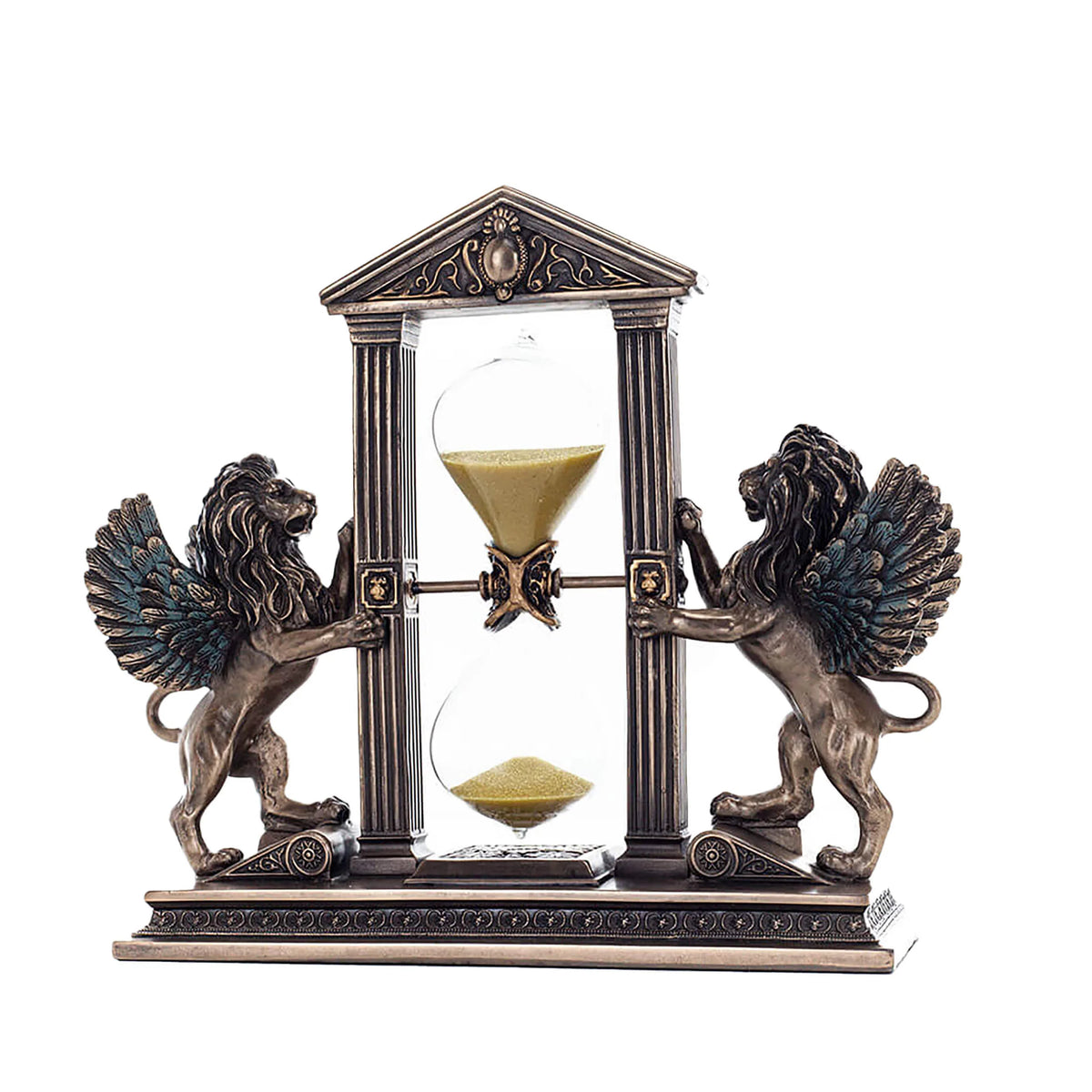 Hourglass with a Winged Lion — Bronze Finish Hourglass, 21 × 18 cm – view 1