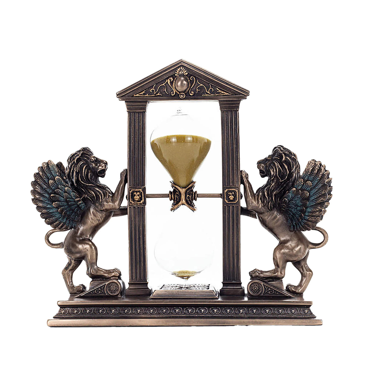Hourglass with a Winged Lion — Bronze Finish Hourglass, 21 × 18 cm – view 3