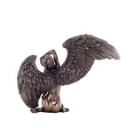 Fallen Angel — Sorrow and Beauty — Bronze-Finish Statue – 16.5 cm – view 3