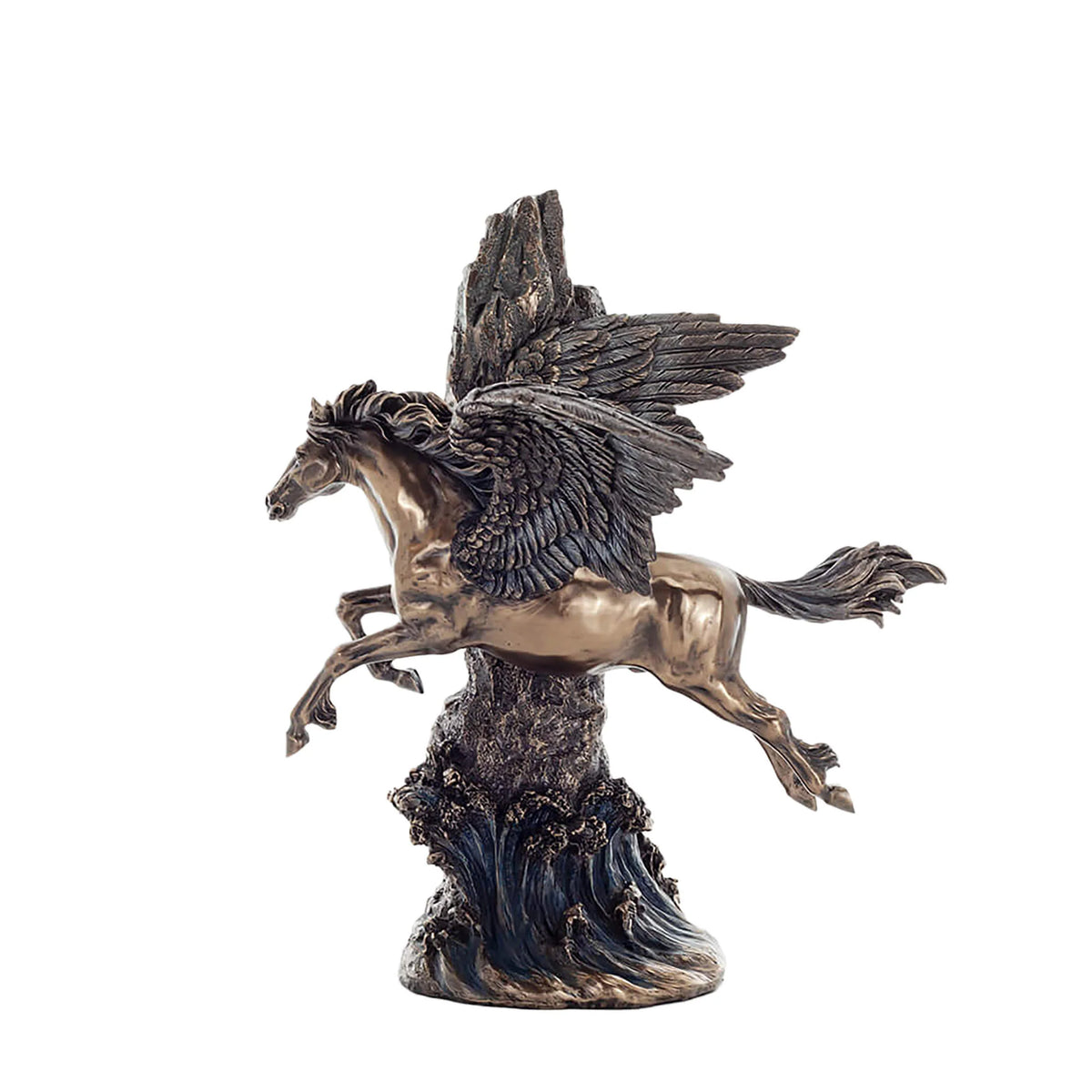 Pegasus, the Winged Horse – Bronze-Finish Resin Statue – view 1