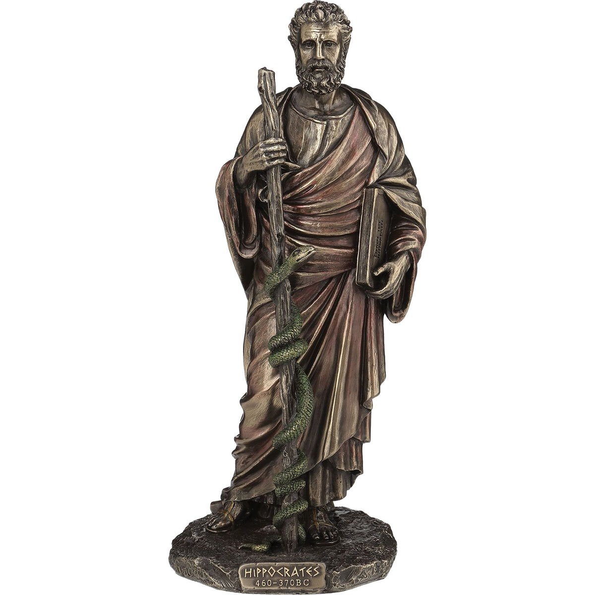 Hippocrates – Bronze-Finish Resin Statue – 26.5 cm – view 1